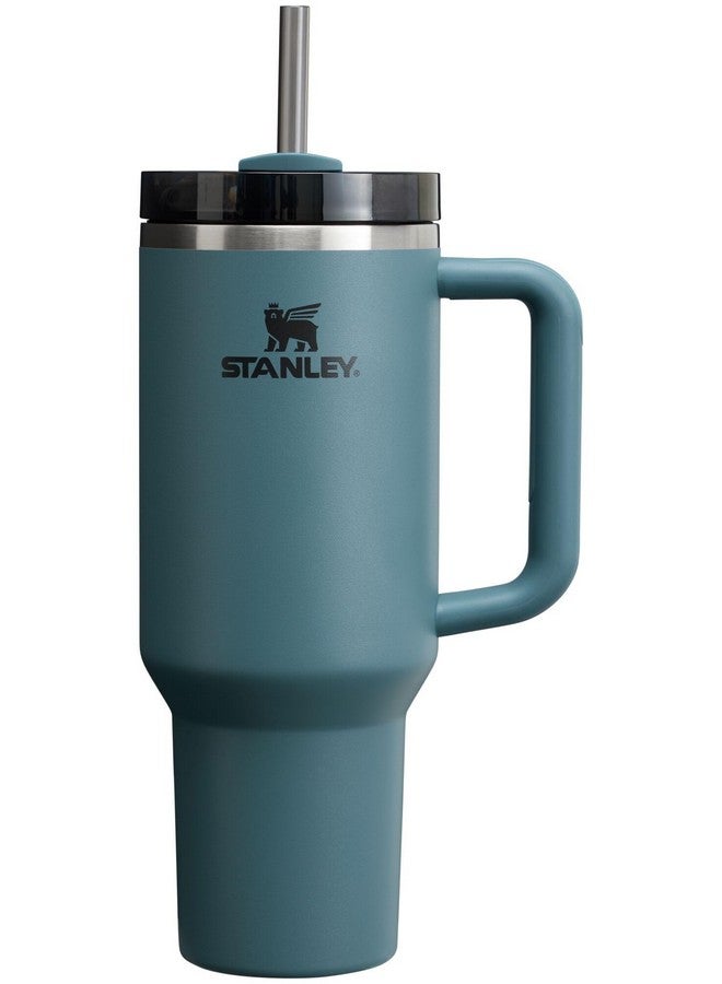 Stanley Quencher H2.0 Tumbler with Handle and Straw 40 oz | Flowstate 3-Position Lid | Cup Holder Compatible for Travel | Insulated Stainless Steel Cup | BPA-Free | Blue Spruce - Image 1