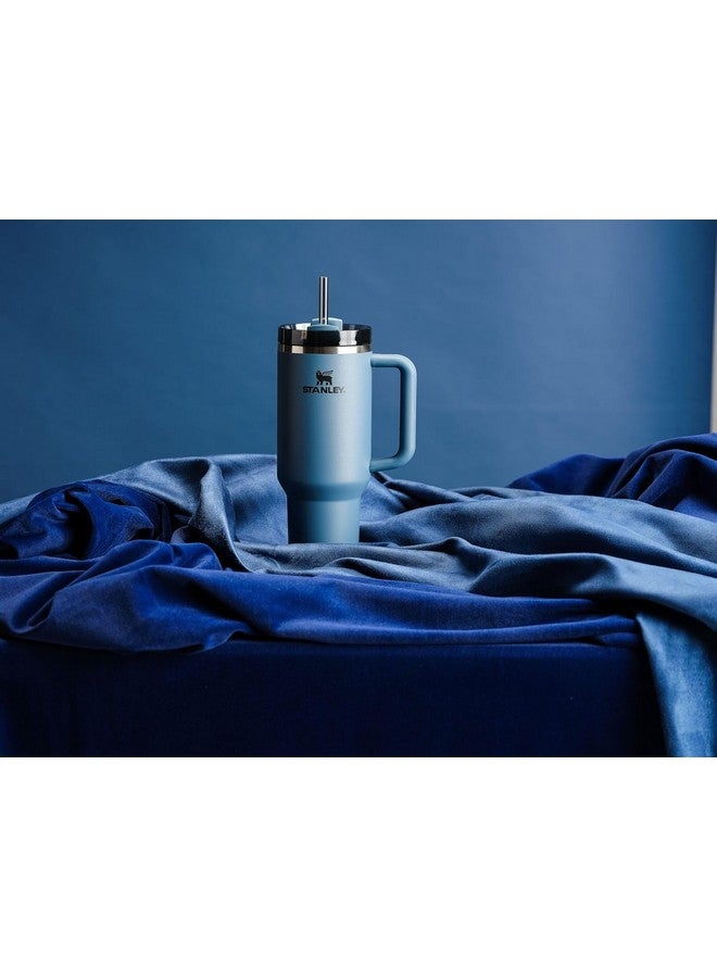 Stanley Quencher H2.0 Tumbler with Handle and Straw 40 oz | Flowstate 3-Position Lid | Cup Holder Compatible for Travel | Insulated Stainless Steel Cup | BPA-Free | Blue Spruce - Image 5