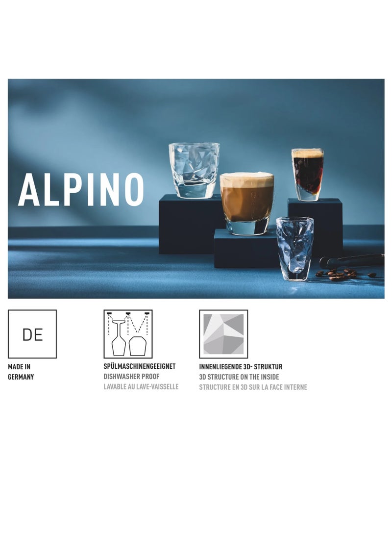 RITZENHOFF Alpino Cappuccino Glasses Set of 2 (205 ml) – Elegant Coffee Glass for Cappuccino, Espresso & Latte | Dishwasher Safe | Made in Germany - Image 5