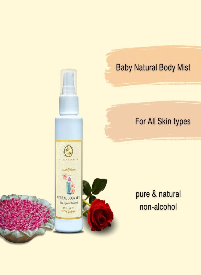 Sylvan Secrets Baby Natural Body Mist Rose | Hydrate And Scents Baby's Skin 100 ml - Image 3