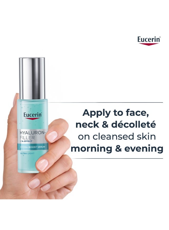 Eucerin Hyaluron Filler Anti-Aging Moisture Booster Face Gel Moisturizer With Hyaluronic Acid And Glycerin Hydration For All Skin Types Blue 30ml - Image 2