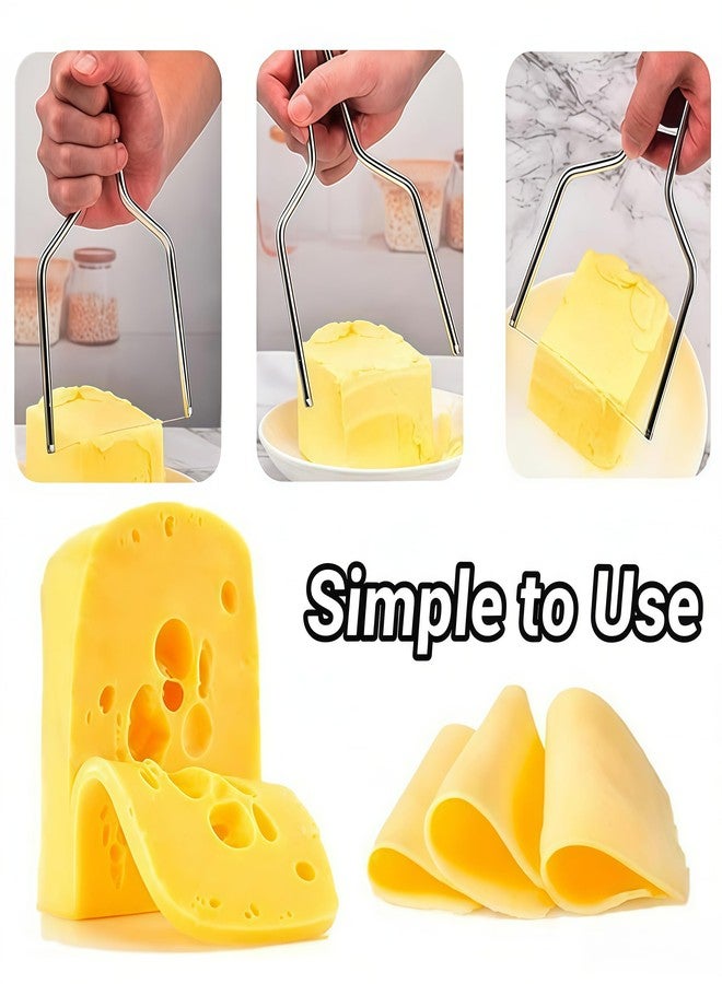 VOFO Heavy-Duty Cheese Slicer - Stainless Steel Wire Cutter for Butter, Tofu & Kitchen，Easy Clean - Image 4