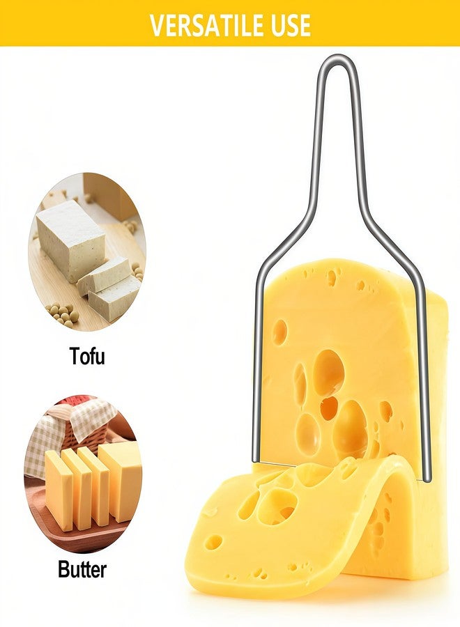 VOFO Heavy-Duty Cheese Slicer - Stainless Steel Wire Cutter for Butter, Tofu & Kitchen，Easy Clean - Image 3