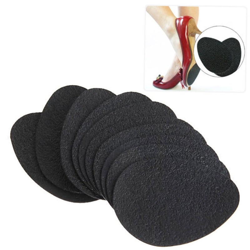 Black Women Slip Insoles Heel Protectors Soft Sole Non Slip Foot Cushion Shoe Pads - Image 5