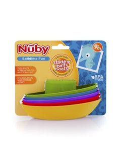 Nuby 5Pack Stacking Bath Boats  - Image 4