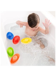 Nuby 5Pack Stacking Bath Boats  - Image 5