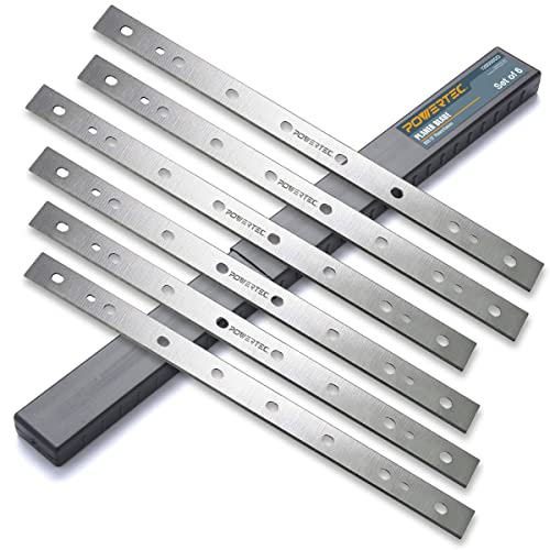 POWERTEC 13 Inch Planer Blades for DeWalt DW735, DW735X Planer, Replacement for DW7352 Planer Knives, Set of 6 (12800DD) - Image 1