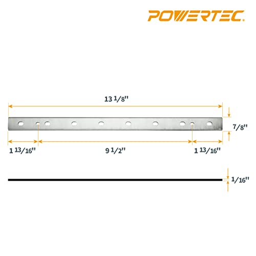 POWERTEC 13 Inch Planer Blades for DeWalt DW735, DW735X Planer, Replacement for DW7352 Planer Knives, Set of 6 (12800DD) - Image 4