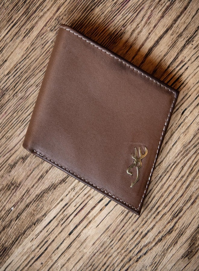 Browning Men's Rugged Brass Buck Wallets, Available in Multiple Styles, Brass Buck (Bi-Fold) - Image 4