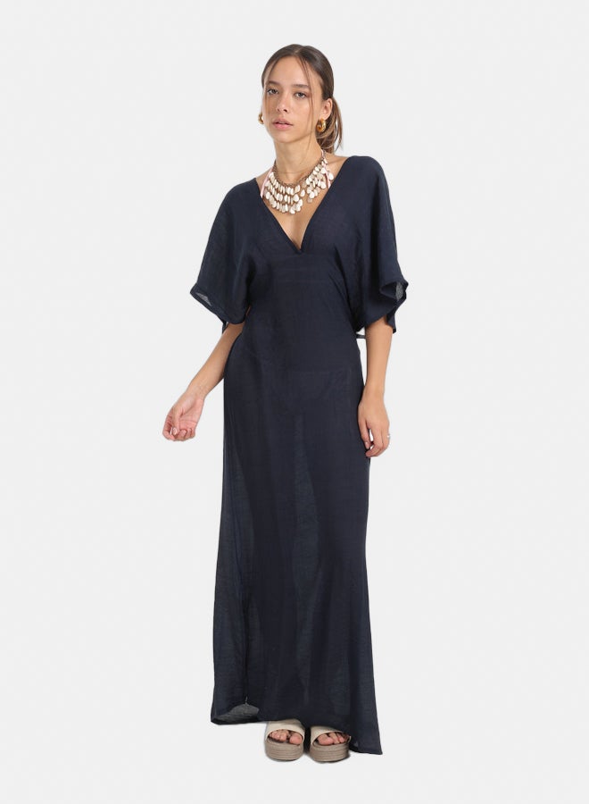 Carina Deep V-Neckline Beach Dress  - Image 1