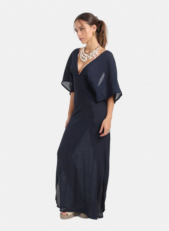 Carina Deep V-Neckline Beach Dress  - Image 5