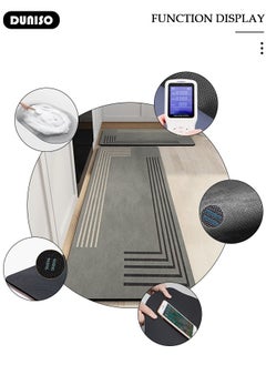 DUNISO 2 PCS  Kitchen Mats and Rugs Set , Non Slip Heavy Duty Standing Mat, Quick Dry Diatom Mud Floor Mat,  Extra Soft and Absorbent Floor Mats for  Kitchen, Bath, Office, Laundry(40*60cm+40*120cm)  - Image 5