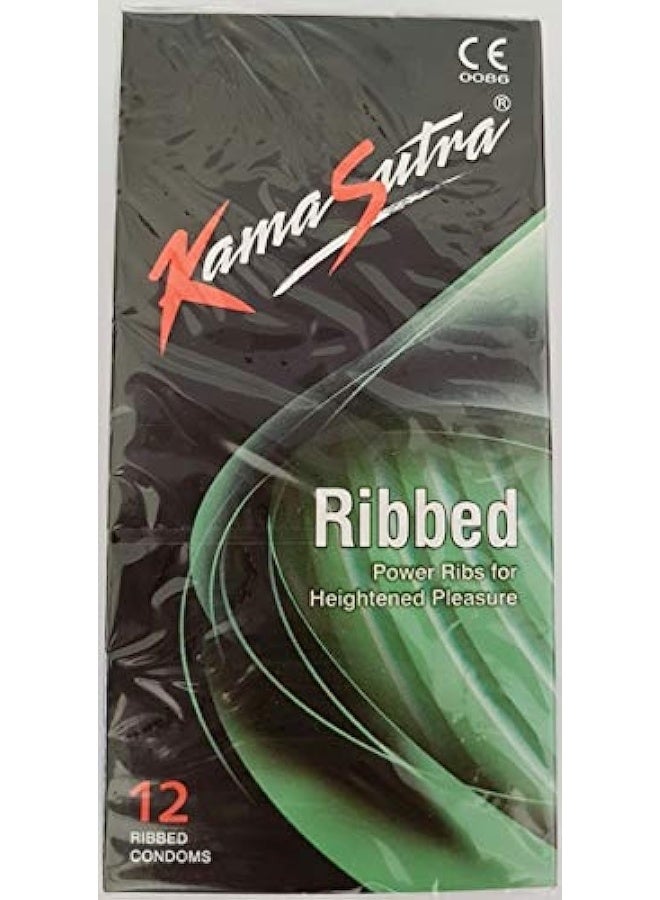 Kamasutra Condoms Ribbed - 12's