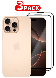 KZDOO ( for iPhone 16 Pro Max ) 3 Pack, 1 Case Cover and 2 Screen Protectors Air Skin Series Back Cover Sturdy Durable Thin Case Drop Protection Cover  - Image 1