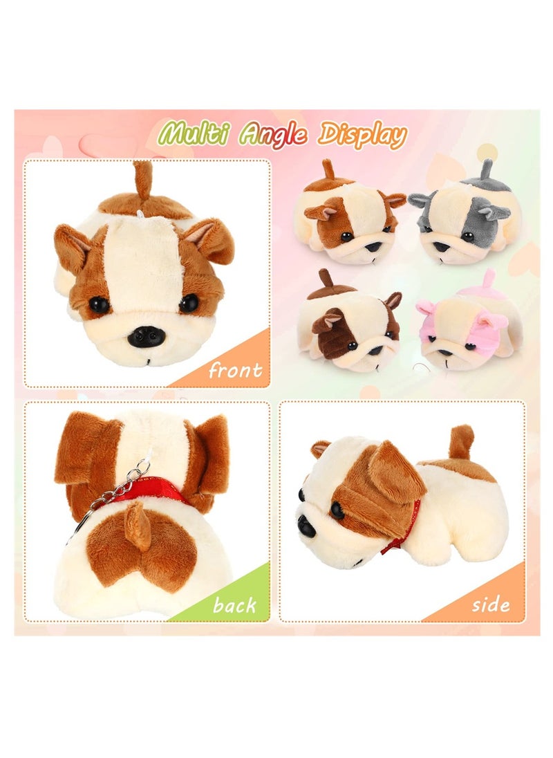 Captaintech Mini Cute Plush Keychain Toys 12 Pcs 4 Inch Stuffed Animal Ornaments Ideal for Birthday Party Favors and Home Decor Dog Style  - Image 4