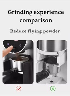 Brutelle Burr Coffee Grinder Electric Coffee Grinder Adjustable Burr Mill with 25 Precision Grind Settings with Time Display and Countdown Display black 150W  - Image 5