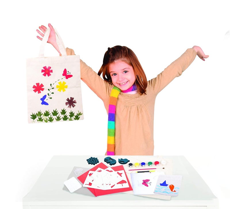 Funskool Handycrafts - DIY Stamping Kit, Block Printing Kit, 5 Years +, Fabric Stamping Kit - Multicolor - Image 4