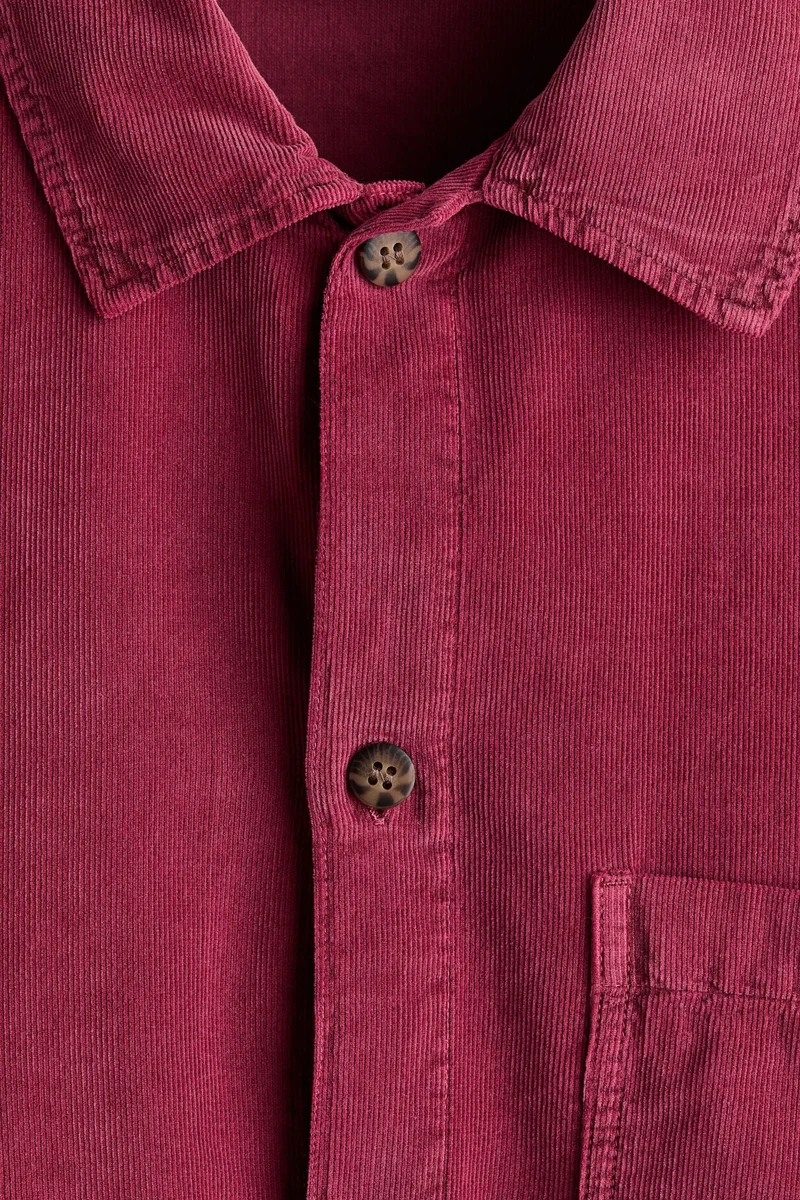 H&M Relaxed Fit Boxy corduroy shirt