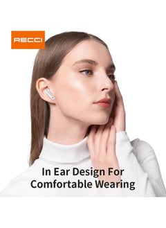 Recci RECCI REP-W88 HiFi Lossless Sound Quality Wireless Bluetooth Earphones: ANC Noise Reduction Silicone Earbud Plating Tech  - Image 4