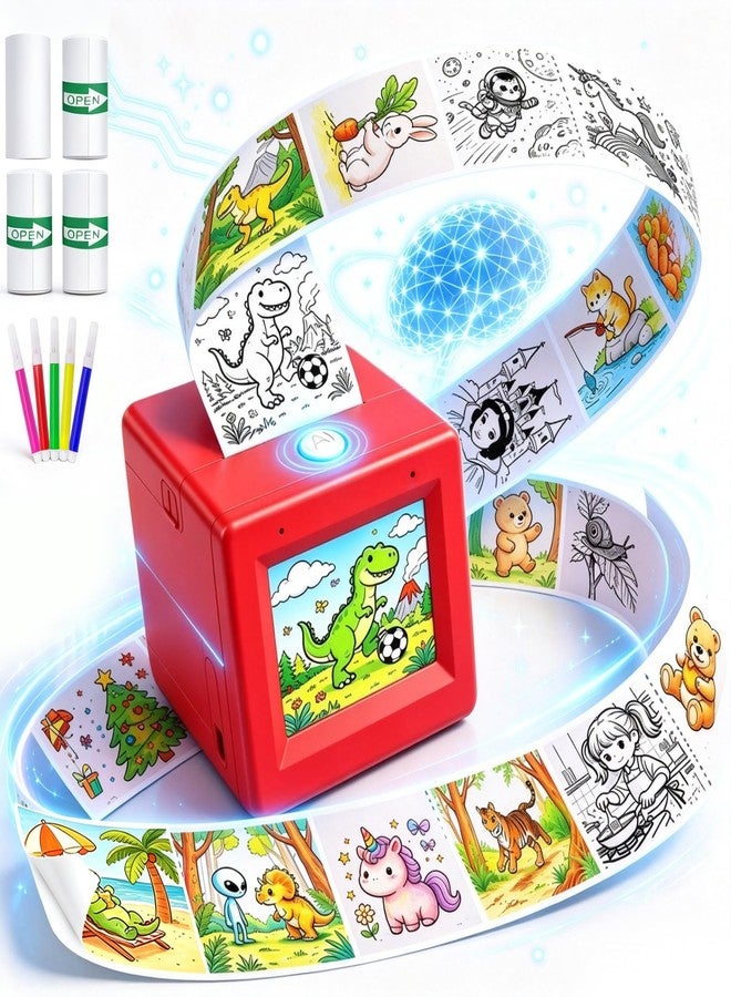 iHeartYard Voice-to-Image Ai Sticker Maker for Kids, Wireless & Inkless Ai Sticker Printer Rechargeable Mini Sticker Maker for 3+ Kids Birthday Gifts Crafts - Image 1
