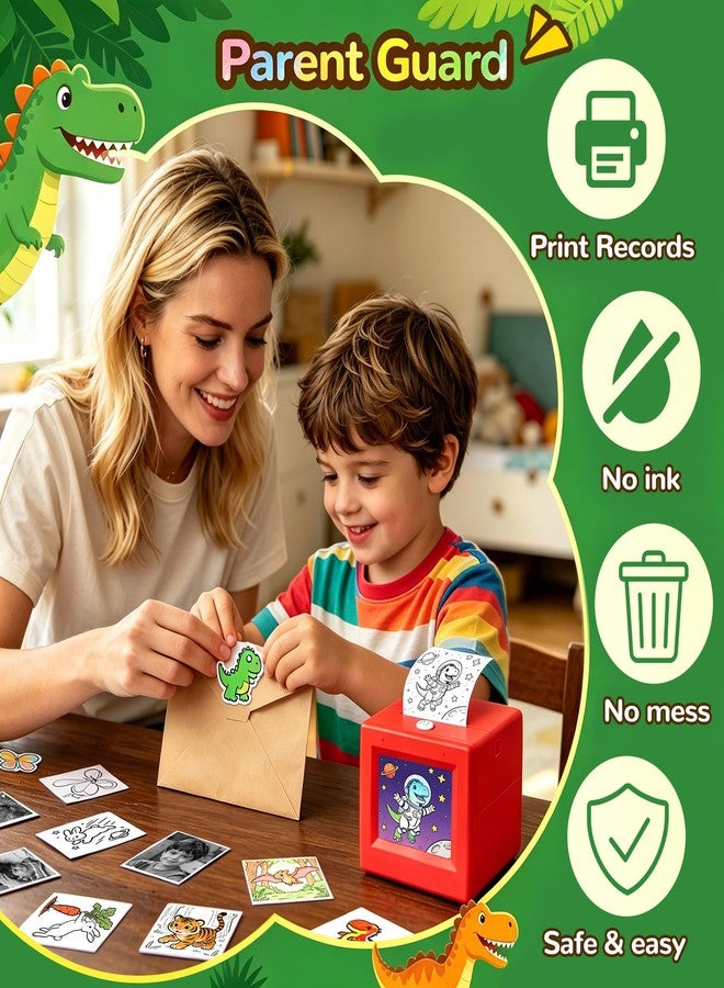 iHeartYard Voice-to-Image Ai Sticker Maker for Kids, Wireless & Inkless Ai Sticker Printer Rechargeable Mini Sticker Maker for 3+ Kids Birthday Gifts Crafts - Image 5