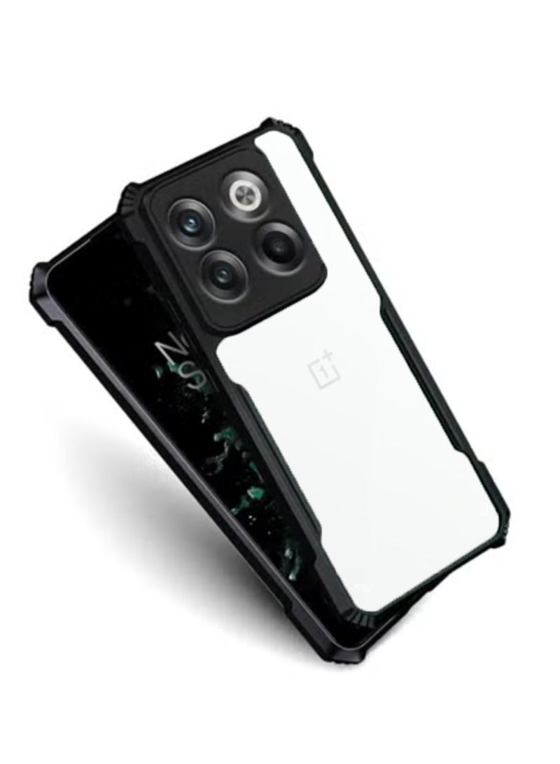 اليشمك Case Cover for OnePlus 10T 5G/Ace Pro, Ultra-Thin Lightweight Cover Soft TPU Bumper + Acrylic Clear Back Case Cover - Image 4