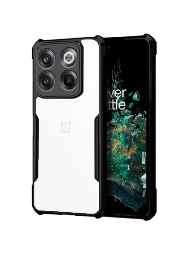 اليشمك Case Cover for OnePlus 10T 5G/Ace Pro, Ultra-Thin Lightweight Cover Soft TPU Bumper + Acrylic Clear Back Case Cover - Image 1