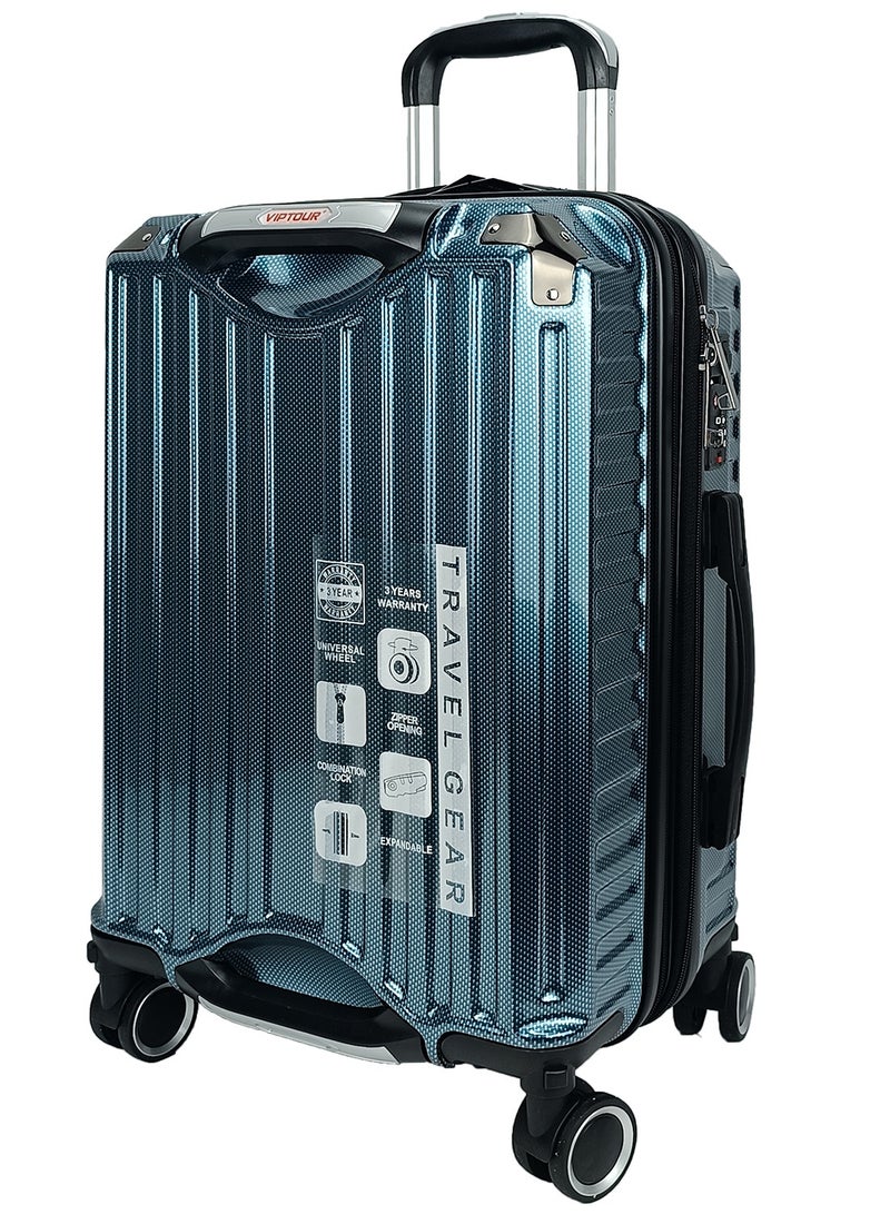 VIPTOUR Trolley Luggage Set of 3 PCS TPC Hard Side Spinner Wheels with TSA Lock With Cup Holder - Image 4