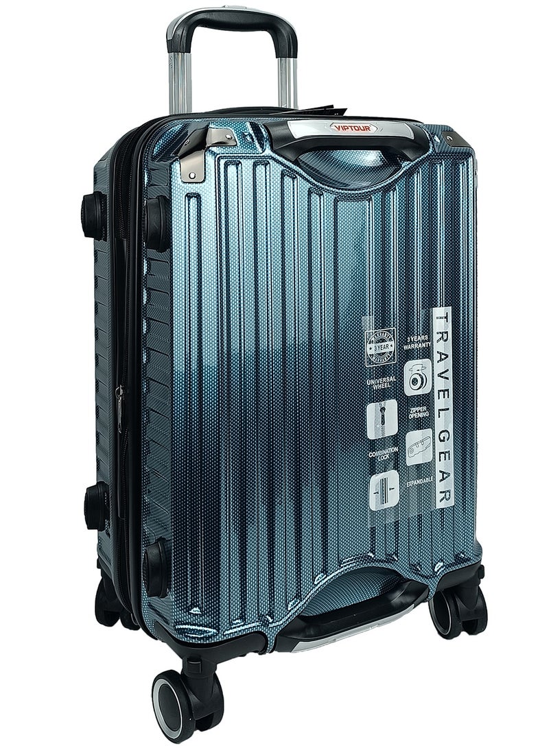 VIPTOUR Trolley Luggage Set of 3 PCS TPC Hard Side Spinner Wheels with TSA Lock With Cup Holder - Image 5
