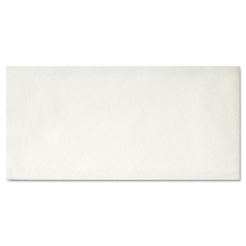 Hoffmaster 856499 Linen-Like Disposable Guest Towel, 1/6 Fold, Unfolded size 12" Width x 17" Length, Folded size 4.5" X 8.5" , White (5 Packs of 100) - Image 1