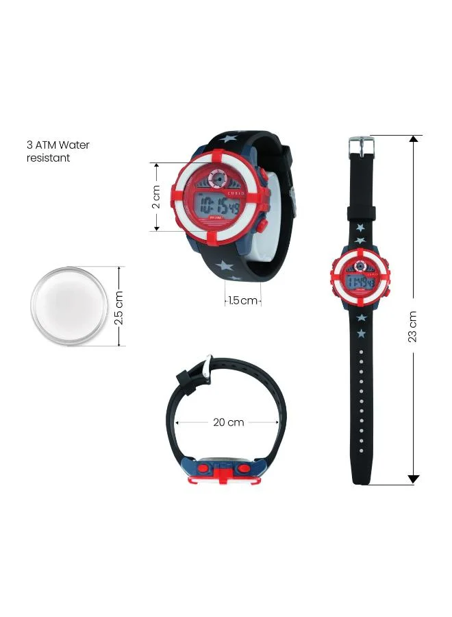 Curio  Kids's Plastic Digital Watch CU-8210L-2 - 36 mm  | Best Price UAE