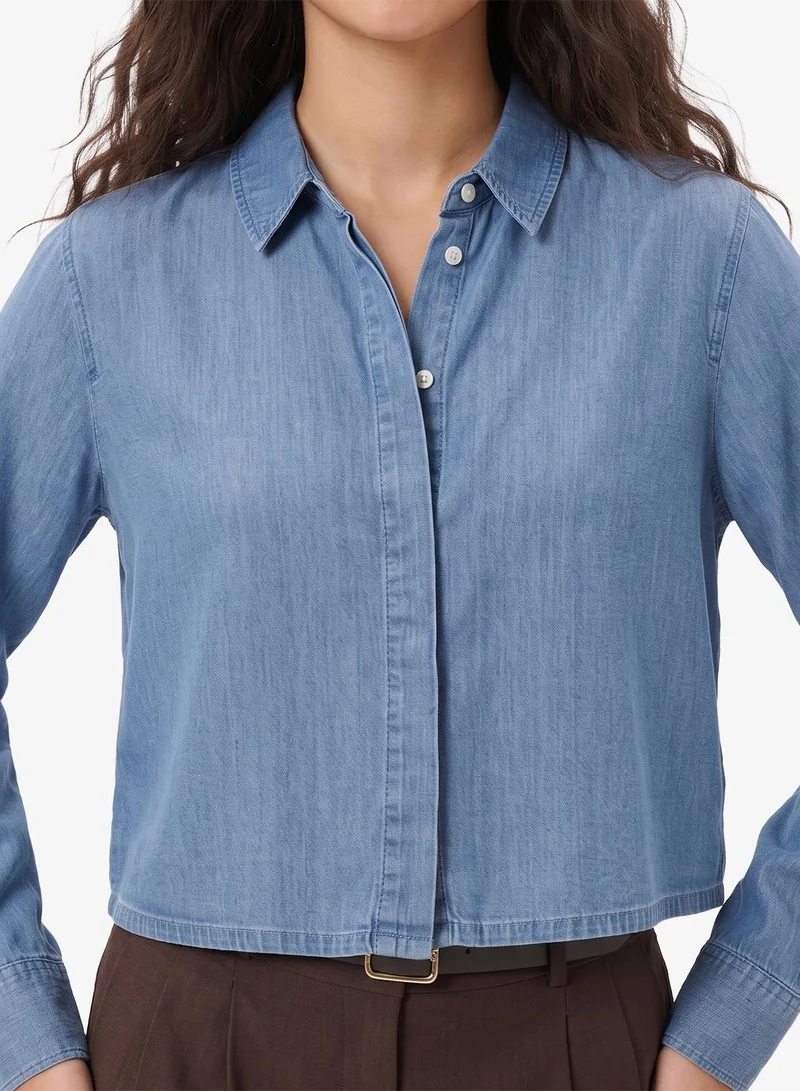 Only  Onlcharis Life Long Sleeve Short Shirt for Women | Best Price UAE