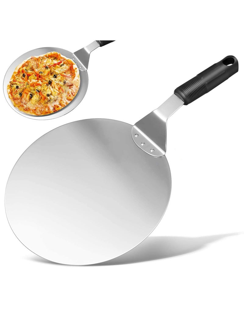 SYOSI Pizza Shovel Premium Sturdy Stainless Steel Non Stick Blade 10 Inch Pizza Shovel with Fixed Handle Suitable for Home Kitchen Restaurant Baking Cake - Image 1