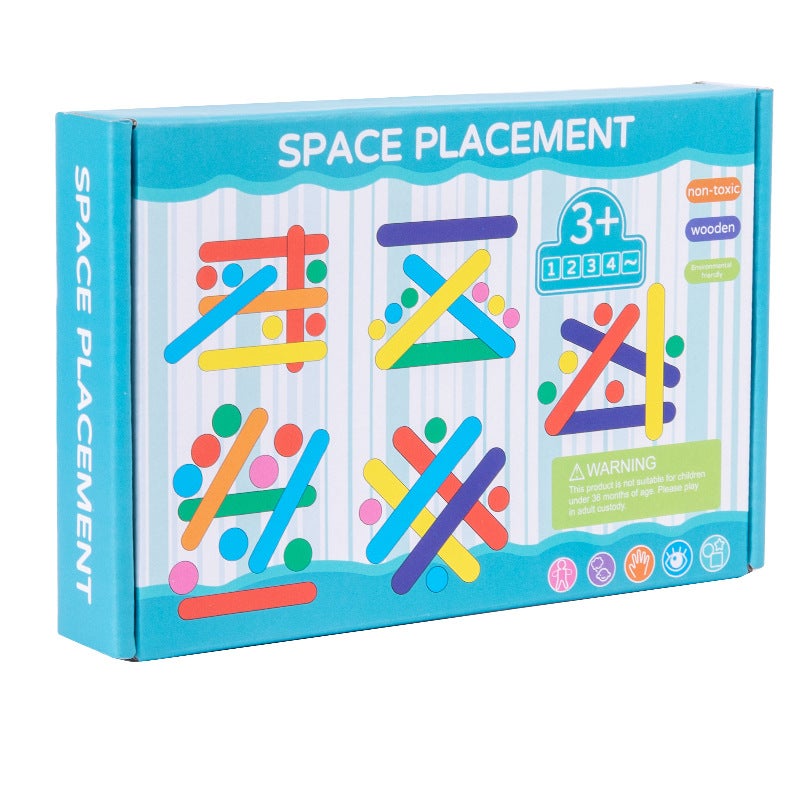 Children'S Educational Thinking Puzzle Board Game For Boys And Girls, Early Education Color Recognition Matching Building Block Puzzle Toy - Image 1