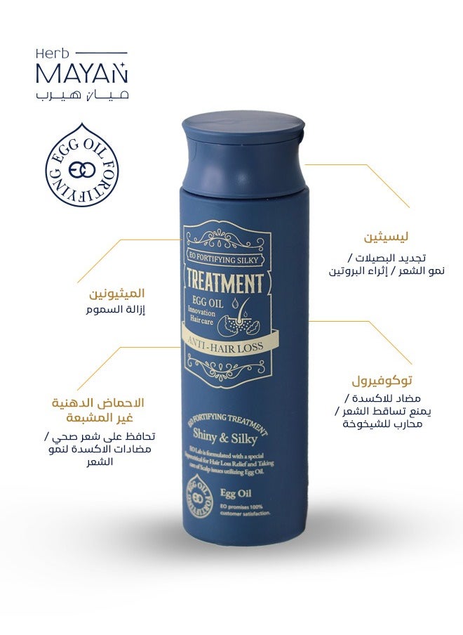 EGG OIL FORTIFYING - EO FORTIFYING Korean Hair Conditioner for Hair Care, the Natural Solution for Strengthening Hair, Easy Styling, and Preventing Hair Loss, for Women and Men, 250 ml. - Image 1