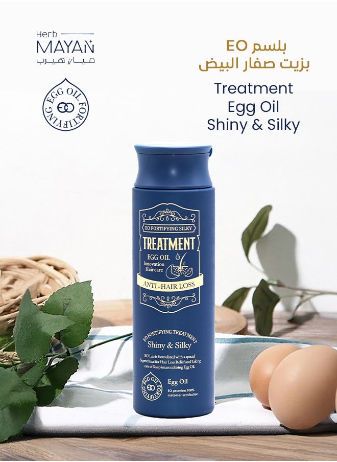 EGG OIL FORTIFYING - EO FORTIFYING Korean Hair Conditioner for Hair Care, the Natural Solution for Strengthening Hair, Easy Styling, and Preventing Hair Loss, for Women and Men, 250 ml. - Image 1