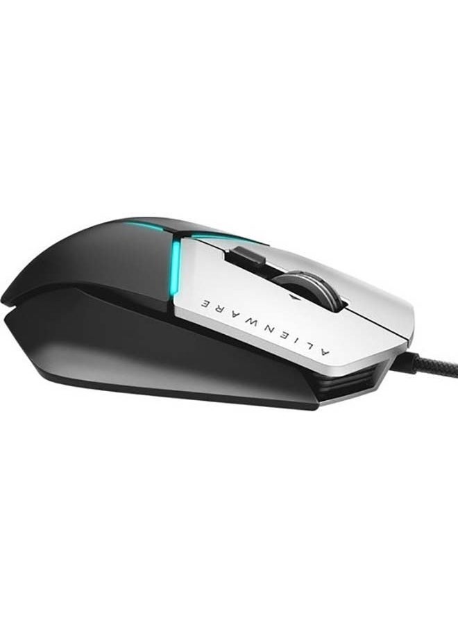 DELL - Alienware Elite Gaming Mouse AW-959 with 12,000 DPI Pixart Optical Sensor Featuring Redesigned Side Wings for Improved Grip and Alienfx with RGB Lighting - Image 1