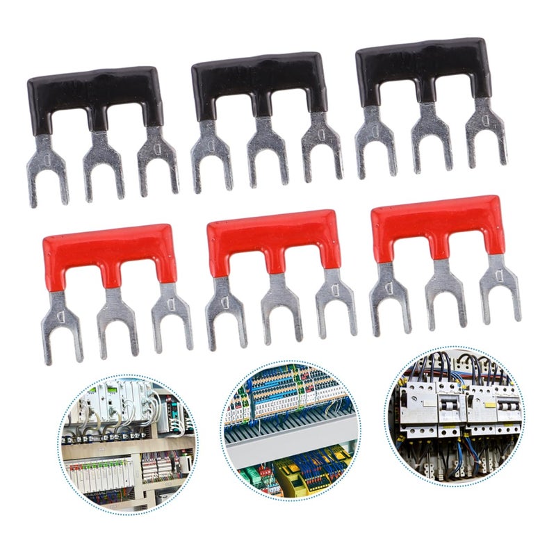 Garneck 40pcs Electric Connectors for Wiring Black Wire Terminal Strip Double Row Screw Strip Terminal Easy to Use - Image 3