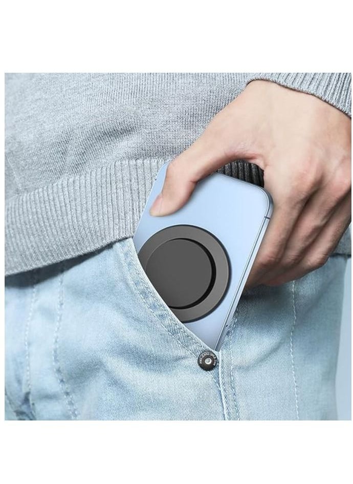 YoYoTech POP MAG Grip Magnetic Phone Holder for Phone and Tablets with Expanding Kickstand Function Swappable Top Magnetic Mobile Phone Holder Black  - Image 4
