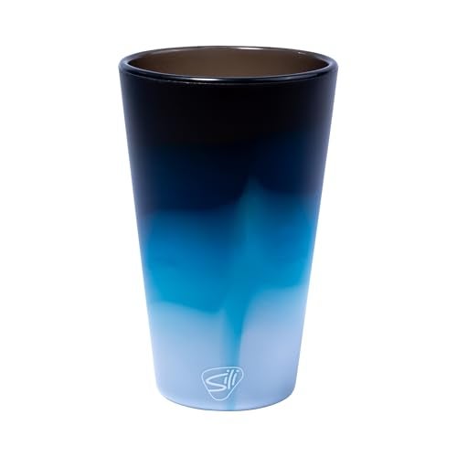 Silipint 16oz Silicone Pint Glass – Unbreakable BPA-Free Reusable Silicone Drinking Cup – Flexible Dishwasher Microwave & Freezer Safe – Stemless Glass for Water Coffee Smoothies (Moon Beam) - Image 1