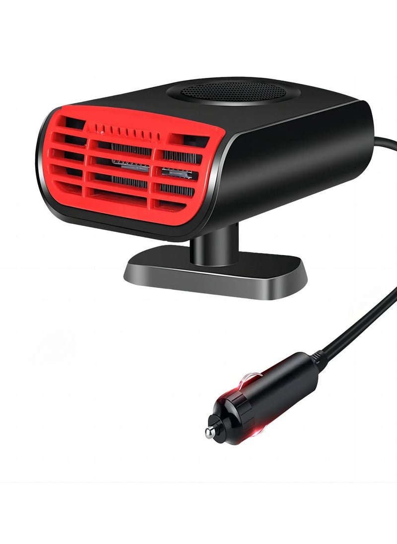 Y&D - Car Heater Defroster,12V 150W Portable Defroster Fans 2 in 1 Heating & Cooling Fast Defrost Defogger, Window for Car, SUV, or Trucks, Reddish Black - Image 1