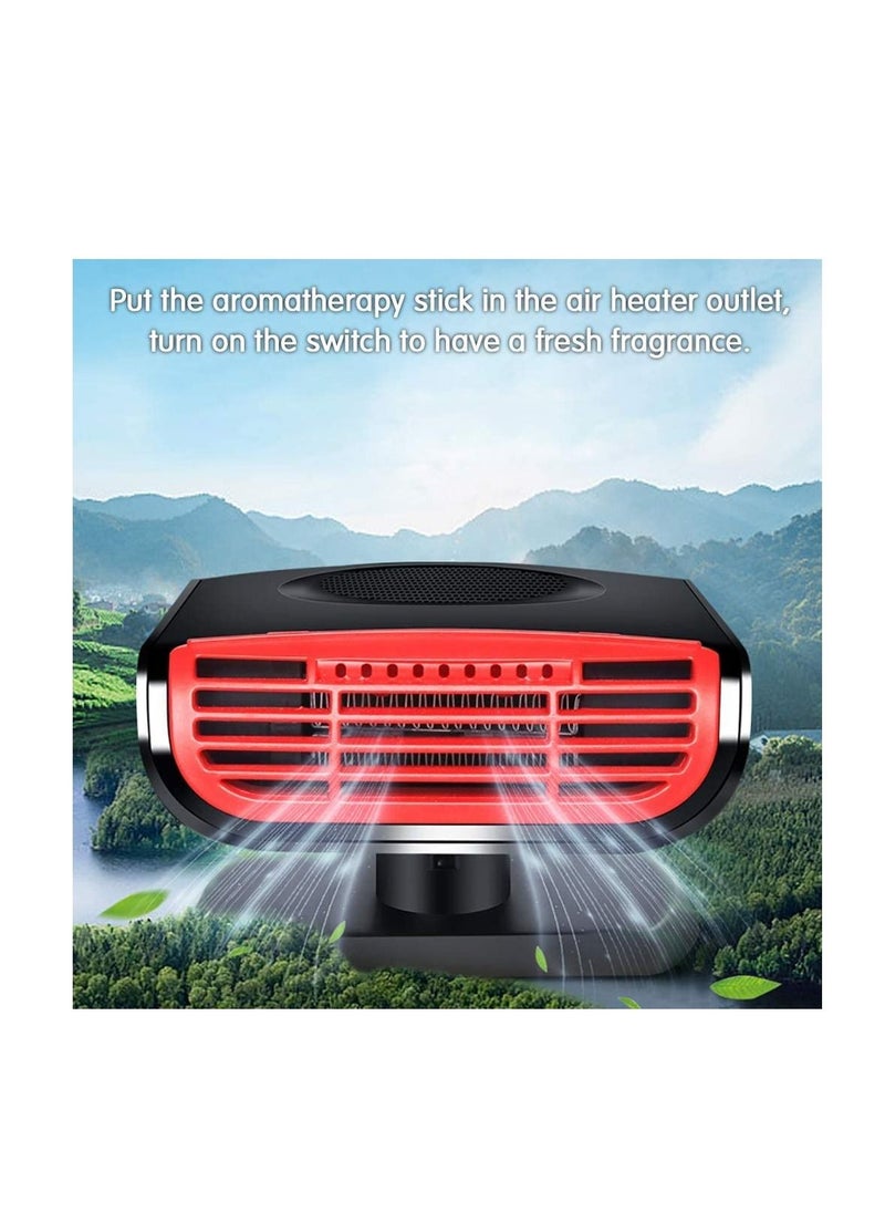 Y&D - Car Heater Defroster,12V 150W Portable Defroster Fans 2 in 1 Heating & Cooling Fast Defrost Defogger, Window for Car, SUV, or Trucks, Reddish Black - Image 1