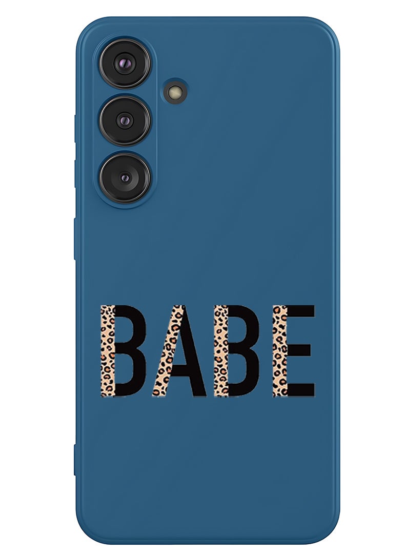 Theodor Protective Slim Fit Case Liquid Silicone Cover with Full Body Protection Anti-Scratch Shockproof Case For Samsung Galaxy S25 Plus (Blue) - Babe - Image 1