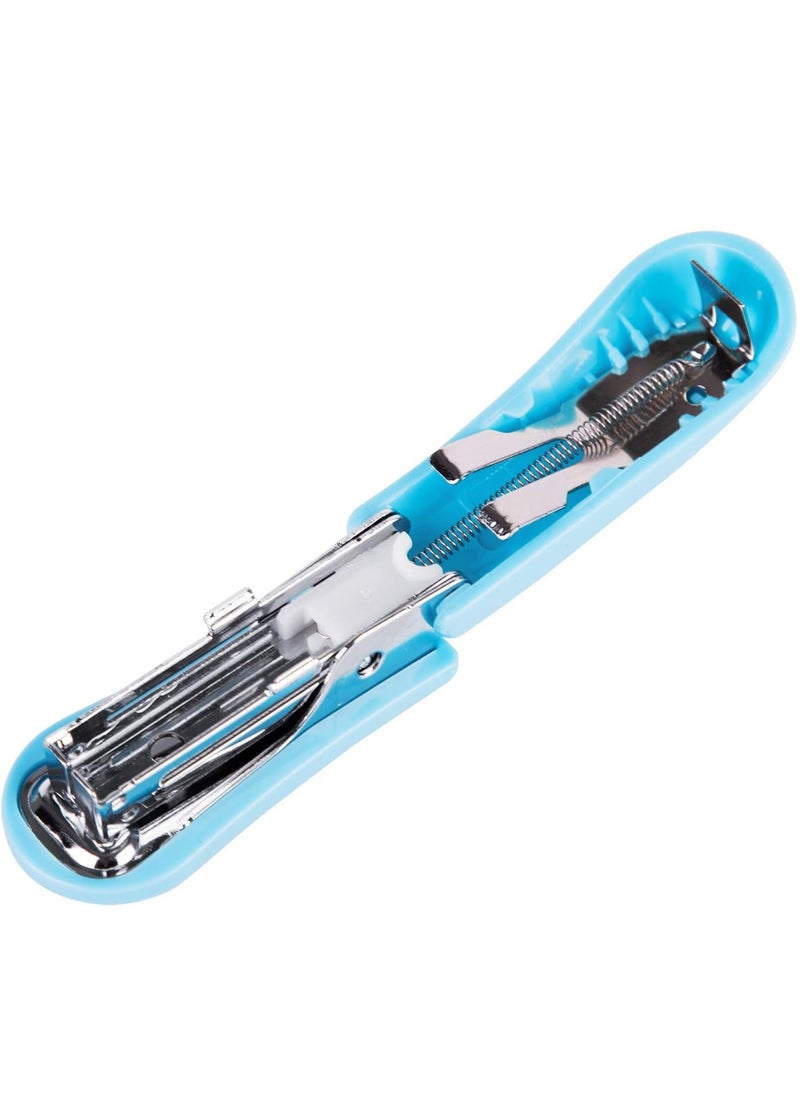Deli - Mini Stapler With A Pack of Pins Assorted Colours - Image 1