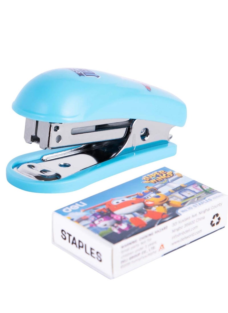Deli - Mini Stapler With A Pack of Pins Assorted Colours - Image 1