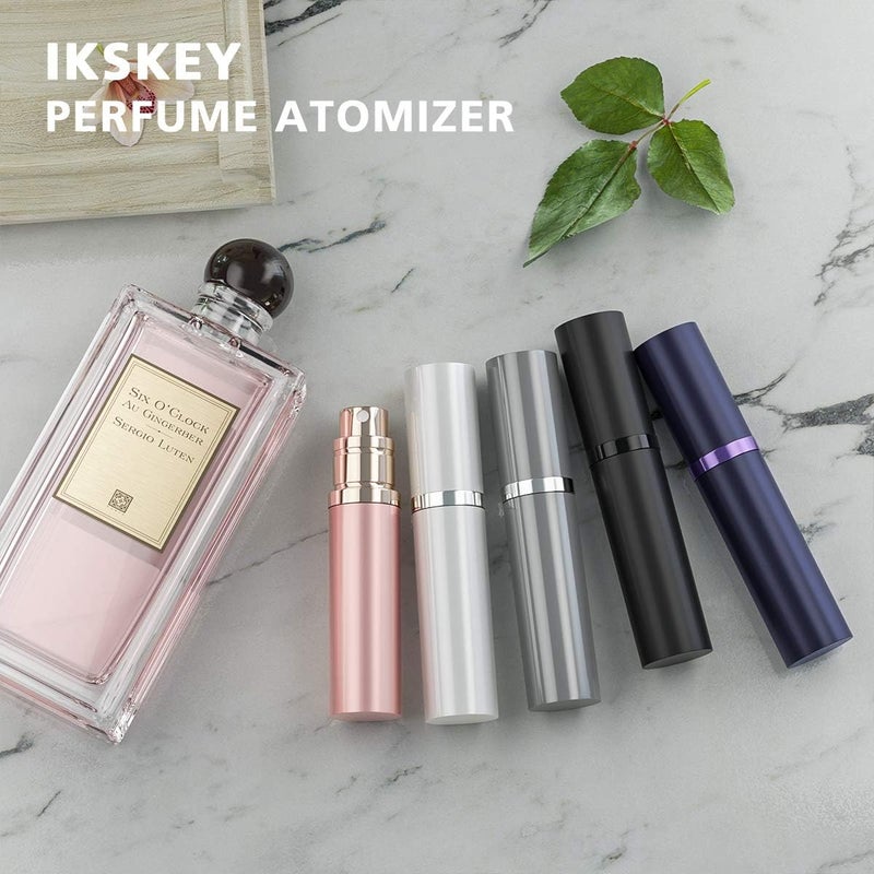 محول العطر القابل لإعادة الشحن: سبائك من جسم الطائرات سوداء بقياس 4.3 بوصة - إعادة شحن سريع عبر منفذ USB-C، إعادة تعبئة بلمسة واحدة من الأسفل، رذاذ عطر محمول مقفل لمنع التسرب للسياحة والاستخدام المتحرك للعطر - Image 3