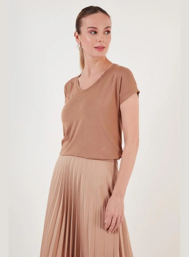 Lela Lela V-Neck Relaxed Fit Blouse with Slit Detail, 2-Pack, Women's Blouse 5862000S2