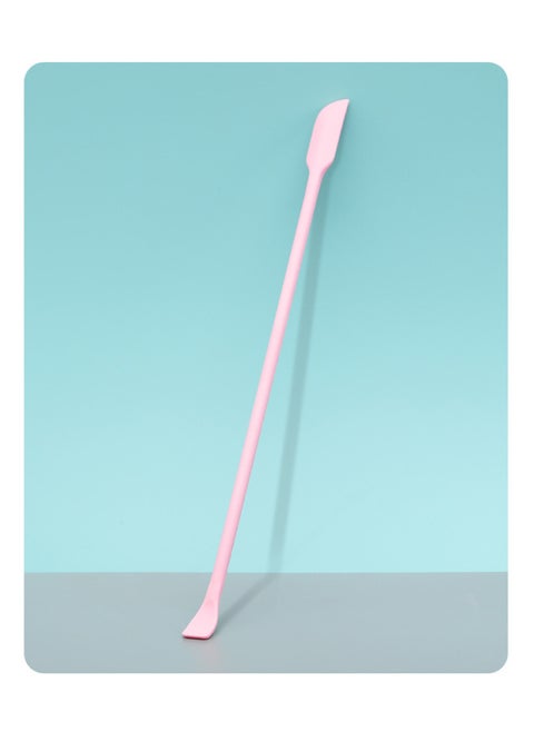 Mini Silicone Double-headed Sharp Scraper Spoon Cosmetic Skin Care Products Extraction Tool Set Including Avocado Jam Scraper-Specifications:Elbow Pink# Large