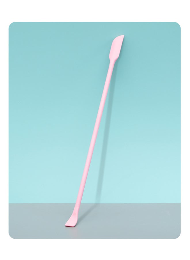 Mini Silicone Double-headed Sharp Scraper Spoon Cosmetic Skin Care Products Extraction Tool Set Including Avocado Jam Scraper-Specifications:Elbow Pink# Large
