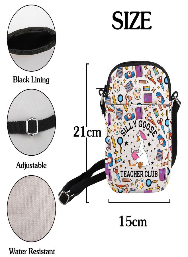 HOLLP Silly Goose Teacher Club Crossbody Bag Funny Teacher Gift Silly Goose Gift Back to School Gift (TEACHER CLUB b) - Image 4